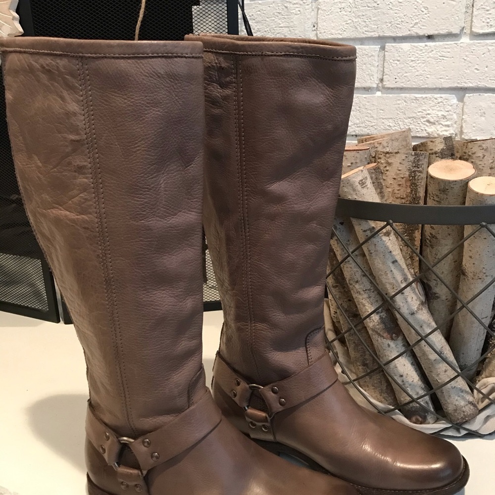 Frye Grey Ridding Boots 8.5 - Picture 8 of 8